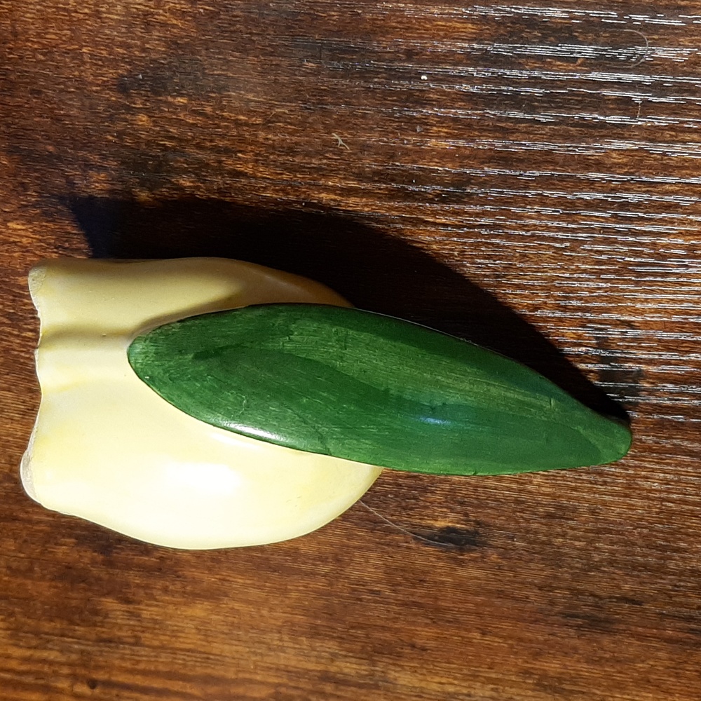 Porcelain Tulip Snowdrop Bell Flower Vintage 5 1/8" Hand Painted - Picture 4 of 9